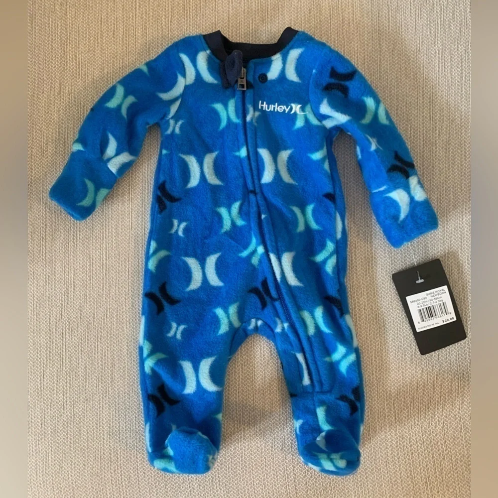 Hurley Newborn Footed Coverall